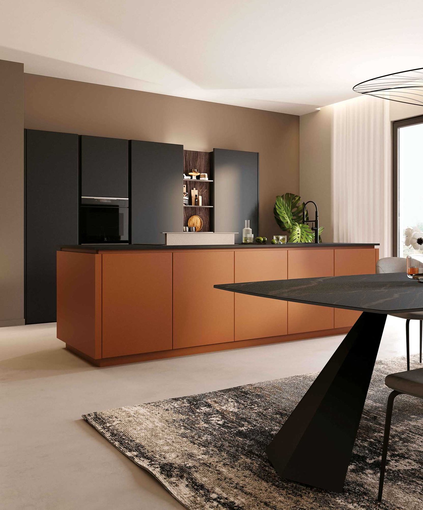 Cucina a isola con boiserie - immagine 3