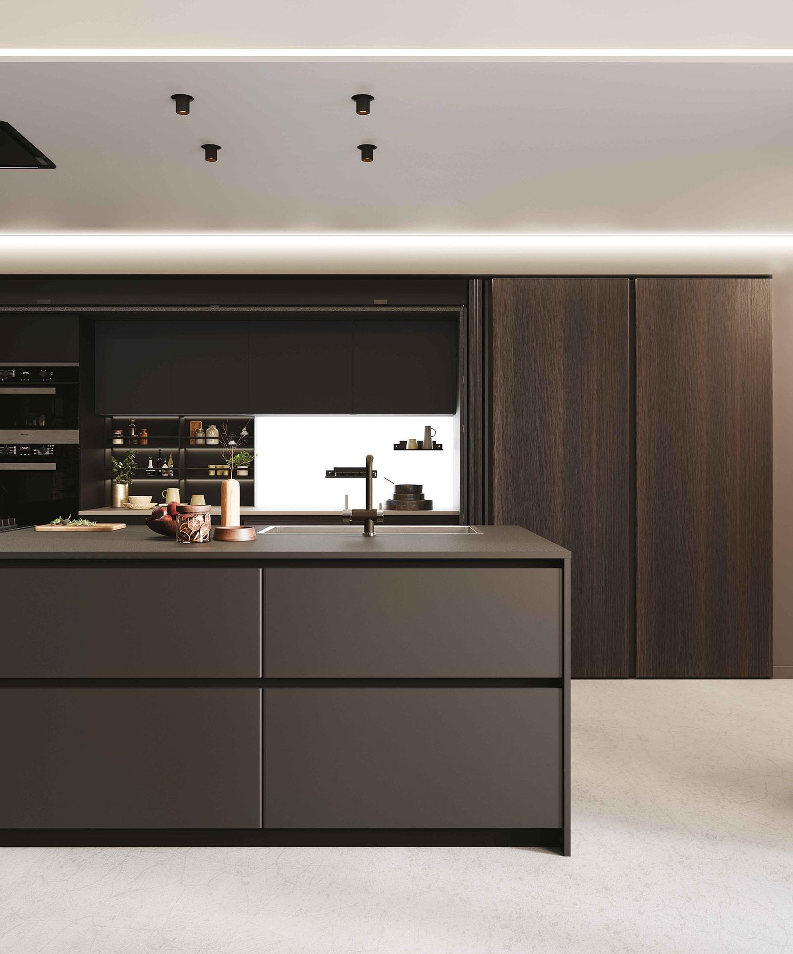 Cucina a isola con colonne - immagine 6