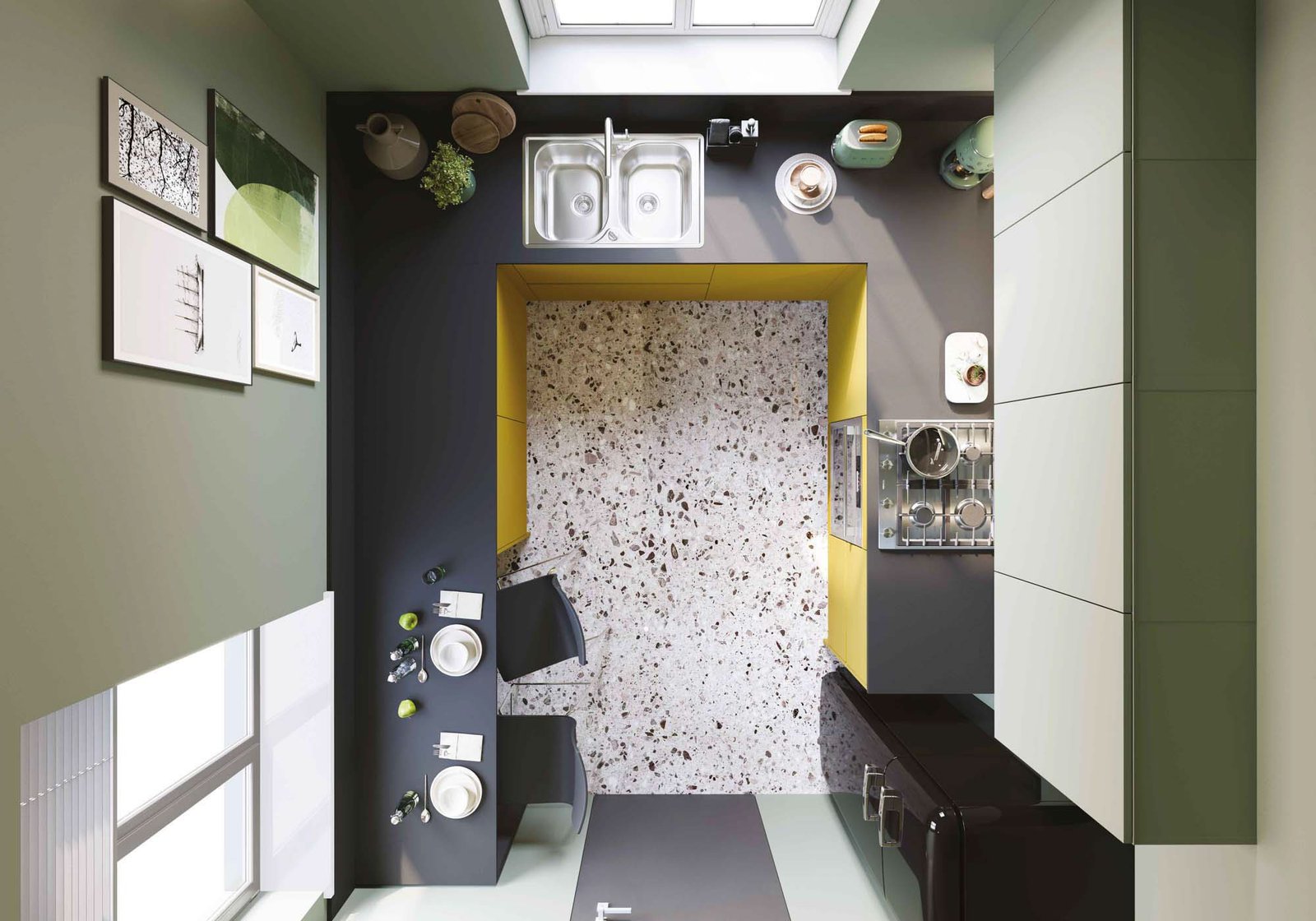 Cucina con doppio angolo - immagine 3